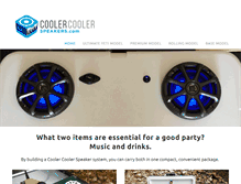 Tablet Screenshot of coolerspeakersystems.com